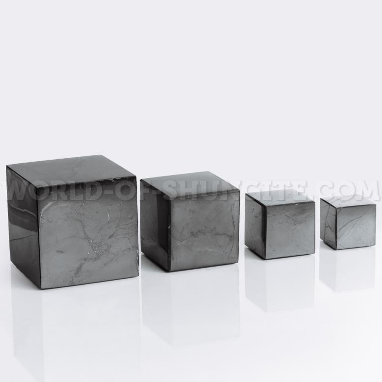 Куб шунгитовый полированный 4 см