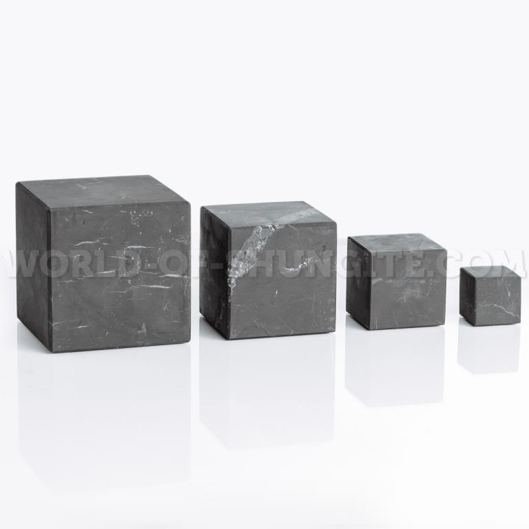 Куб шунгитовый неполированный 4 см