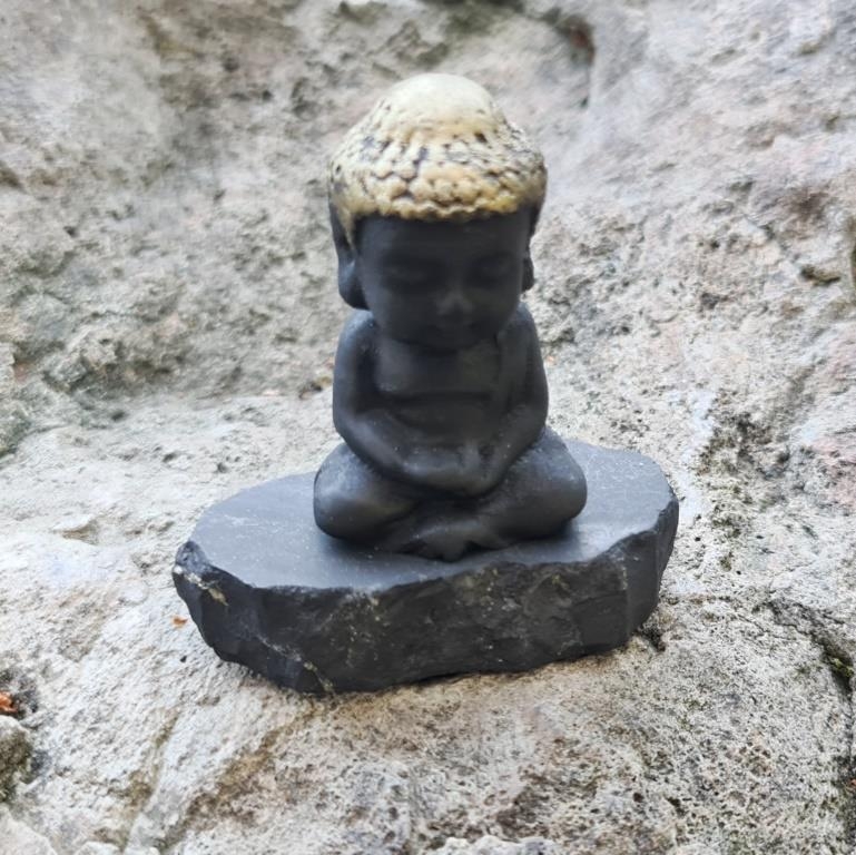 Фигурка Будда ребёнок - золотая голова