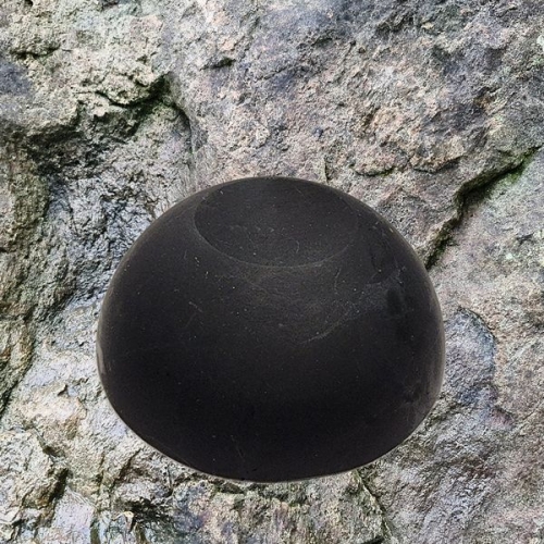 Подставка под шар (полусфера) из шунгита